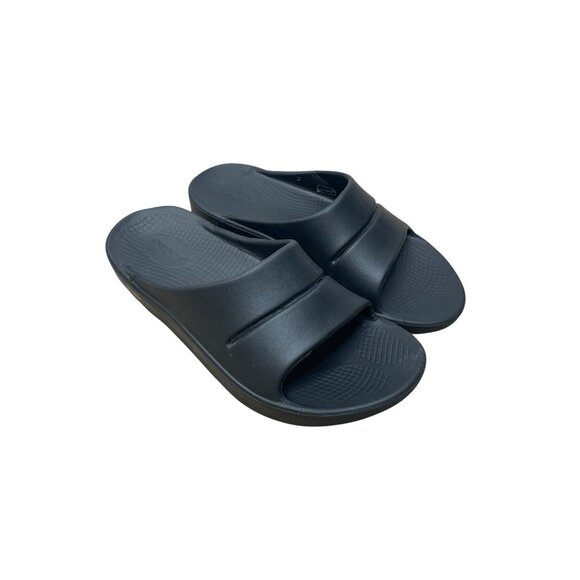OOFOS OOahh Sport Recovery Slide Sandals Black Men’s 9 / Women’s 11 M9 W11 main image 9